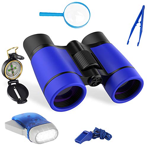 Binocolo Bambini, Binocolo Per Bambini 6 In 1, Binoculars For Kids, Binocoli Per Bambini, Kit Binocolo Bambini Giocattolo Di Esplorazione Per Esterni
