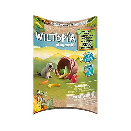 Playmobil 71066 Wiltopia Raccoon, Animal Toy,For Children 4-10, Sustainable Toy Animals, Racoon Toy, Collectible Toy For Kids, Made Form 80% Recycled