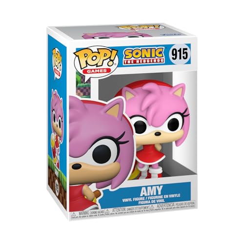 Funko Pop! Games: Sonic - Amy Rose - Sonic The Hedgehog - Figura In Vinile Da Collezione - Idea Regalo - Merchandising Ufficiale - Giocattoli Per Bamb