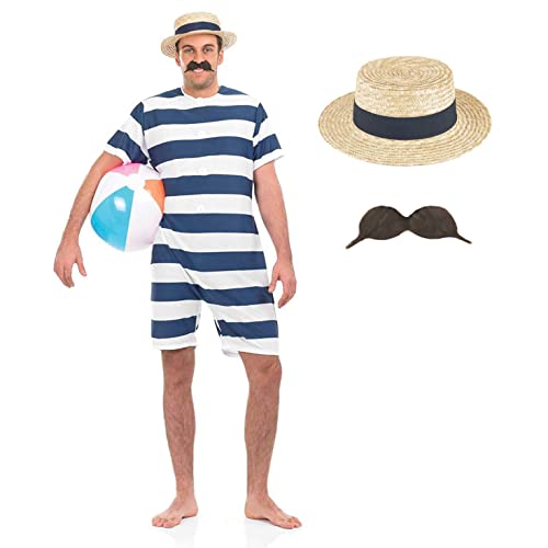 Fun Shack Costume Da Bagno Vittoriano Uomo, Costumi Bagno Vittoriano Uomo, Costume Da Bagno Uomo, Costumi Da Bagno Uomo, Costume Vittoriano Uomo, Cost