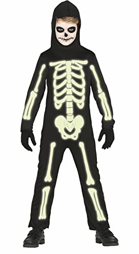 Costume Da Scheletro Fosforescente Per Bambino M-(7/9 Anni)