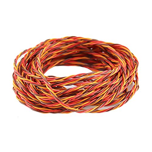 Oliyin 32 Piedi 22Awg 60Cores Twisted Servo Lead Servo Cavo Prolungato Twisted Wire Per Prolunga Servo Jr