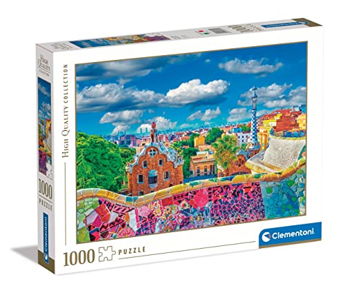 Clementoni Collection-Park Güell, Barcelona-1000 Pezzi-Puzzle Adulti, Made In Italy, Multicolore, 39744