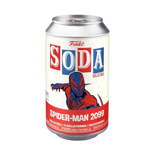 Funko Vinyl Soda, Spider, Man, Across The Spider, Verse, Sm2099, 1/6 Di Probabilità Per La Variante Rara Dell'Inseguimento, Spiderman Into The Spiderv