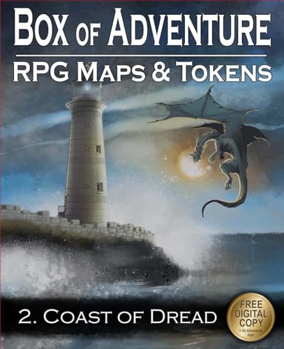 Loke Battlemats Box Of Adventure Rpg Maps & Tokens Coast Of Dread