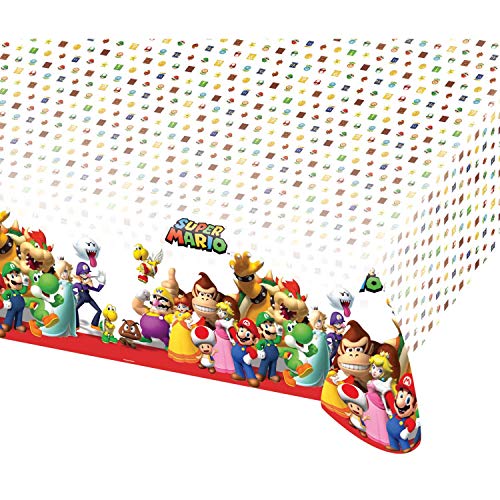 Tovaglia 120 X 180 Cm Supermario, Da 36 Mesi A 99 Anni