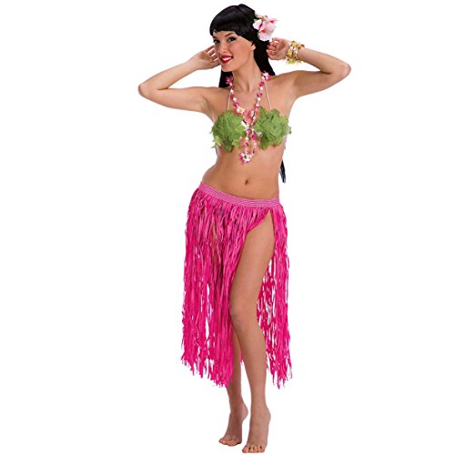 Carnival Toys S.R.L. Gonna Hawaii In Rafia Rosa Fluo Cm 75