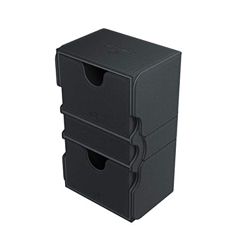 Gamegenic Ggs20025Ml Stronghold 200-Card Convertible Deck Box, Black