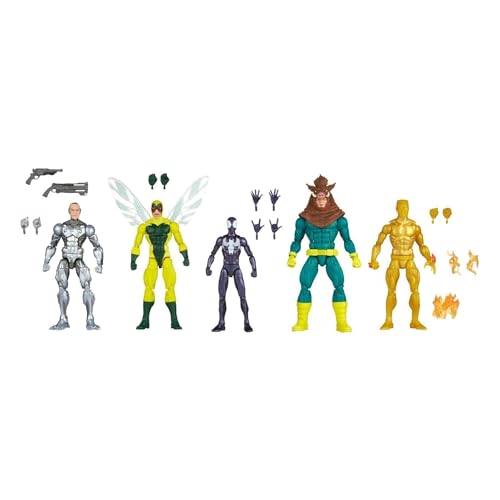 Hasbro Marvel Legends Series, Confezione Da 5 Action Figure Di Spider-Man, Multi, F3479 [Esclusivo Amazon]