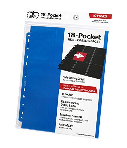 Ultimate Guard, 18-Pocket Side-Loading Supreme Pages Blau (10) [Edizione: Germania]
