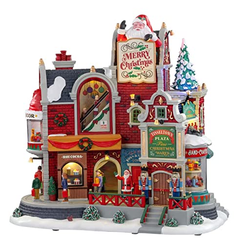 Lemax 05700-Uk Christmas Village Sights & Sounds: Tinseltown Plaza, Multicolore