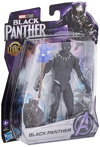 Marvel Hasbro, Black Panther, Studios Legacy Collection, Action Figure Di Black Panther In Scala Da 15 Cm, Per Bambini Dai 4 Anni In Su