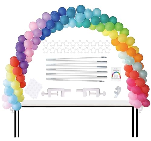 Pilin Kit Arco Di Palloncini Set Di Archi Di Palloncini Da Tavolo Bianchi Per Festa Di Compleanno, Decorazione Di Anniversario