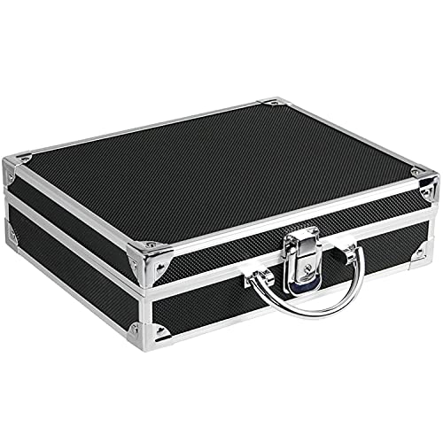 Safe 9816 Valigia Porta Monete Collezione In Alluminio | Con 6 Vassoi Per 210 Monete | Per 2 Euro Commemorativi, Monete Euro Da Collezione | 21 X 7,8