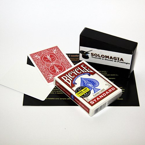 Solomagia Mazzo Di Carte Bicycle Gaff Cards Faccia Bianca Dorso Rosso - Con Omaggio Esclusivo Firmato
