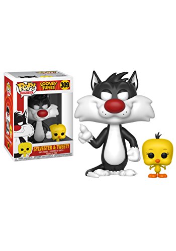 Funko Pop! Animation Looney Tunes Sylvester Cat & Tweety - Gatto Silvestro- Figura In Vinile Da Collezione - Idea Regalo - Merchandising Ufficiale - G