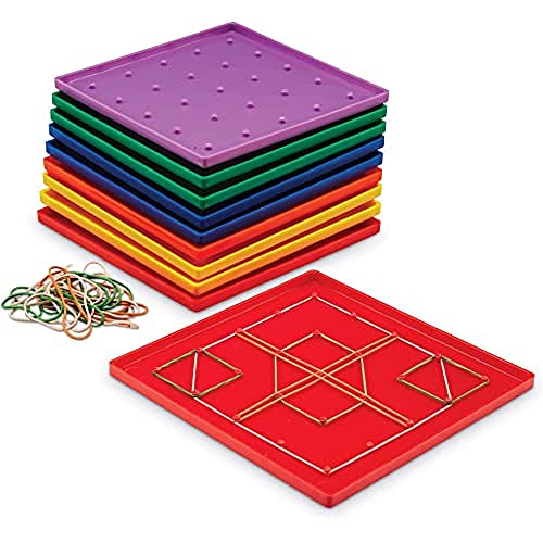 Learning Resources Geopiano Con Chiodini 5X5 (Set Da 10)