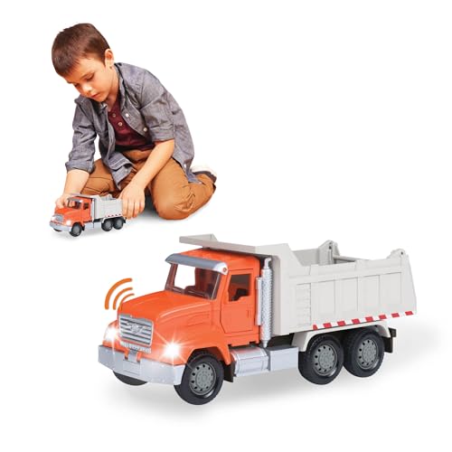 Driven - Micro Dumper Truck 18 Cm Con Luci E Suoni - Auto Giocattolo Camion Ribaltabile Con Funzioni - Giocattolo Da 3 Anni