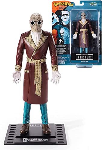 The Noble Collection Universal Invisible Man Bendyfig, Multicolor, Taglia Unica