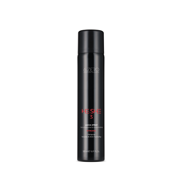 LACCA SPRAY 500GR STRONG FISSAGGIO PROFESSIONALE 6.ZERO LACCA SPRAY PER CAPELLI