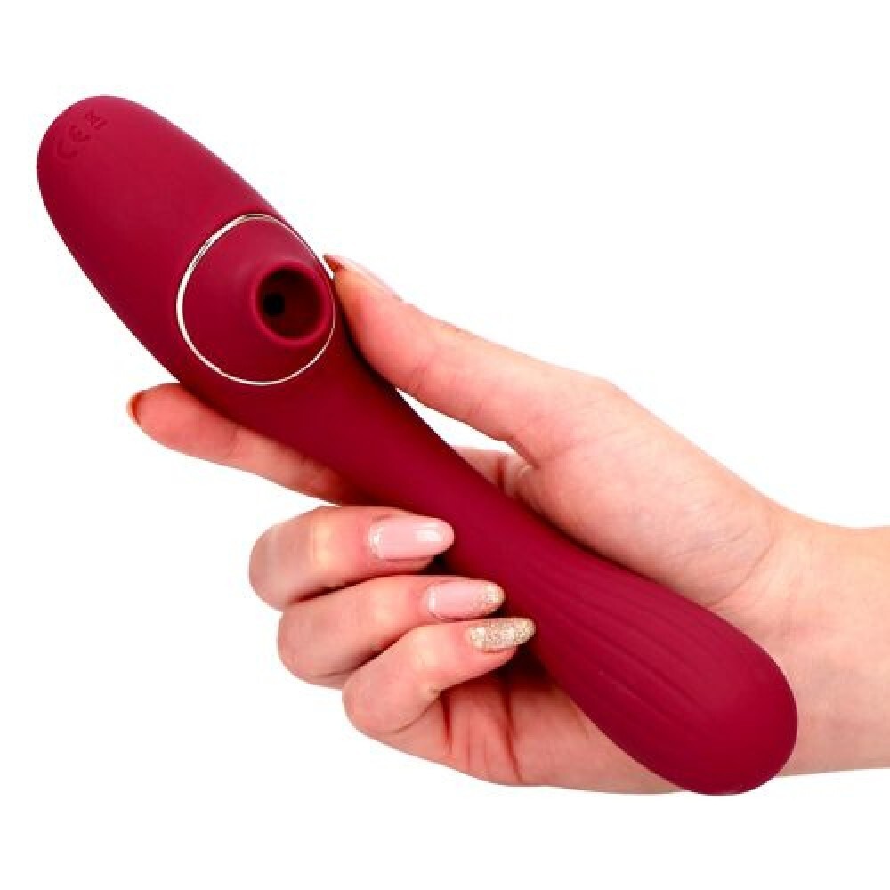 Stimomatore Clitoride a Suzione e Vibrazione doppio Motore Ricaricabile USB