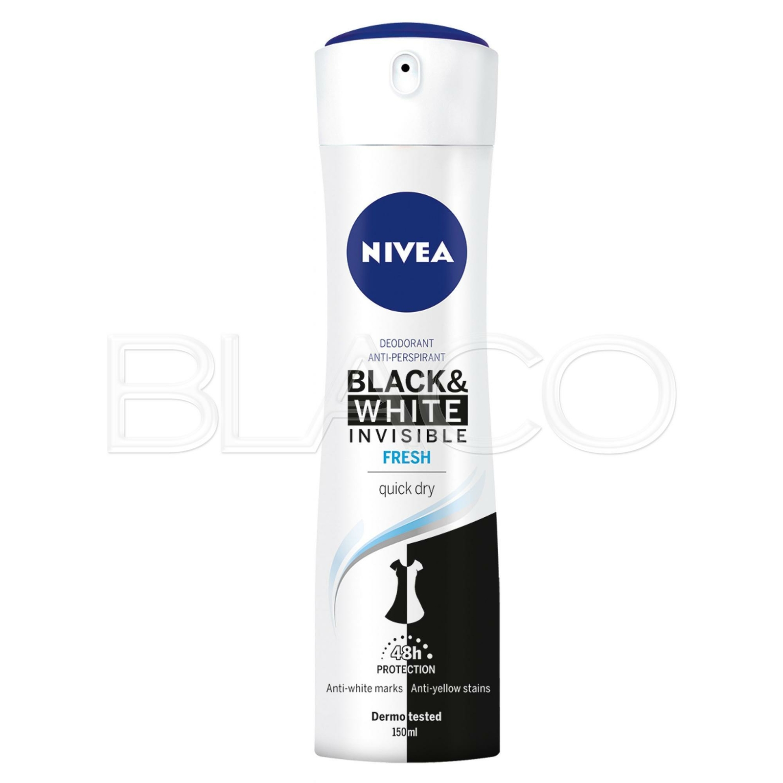 NIVEA DEODORANTE CORPO SPRAY BLACK E WHITE FRESH - 150ML