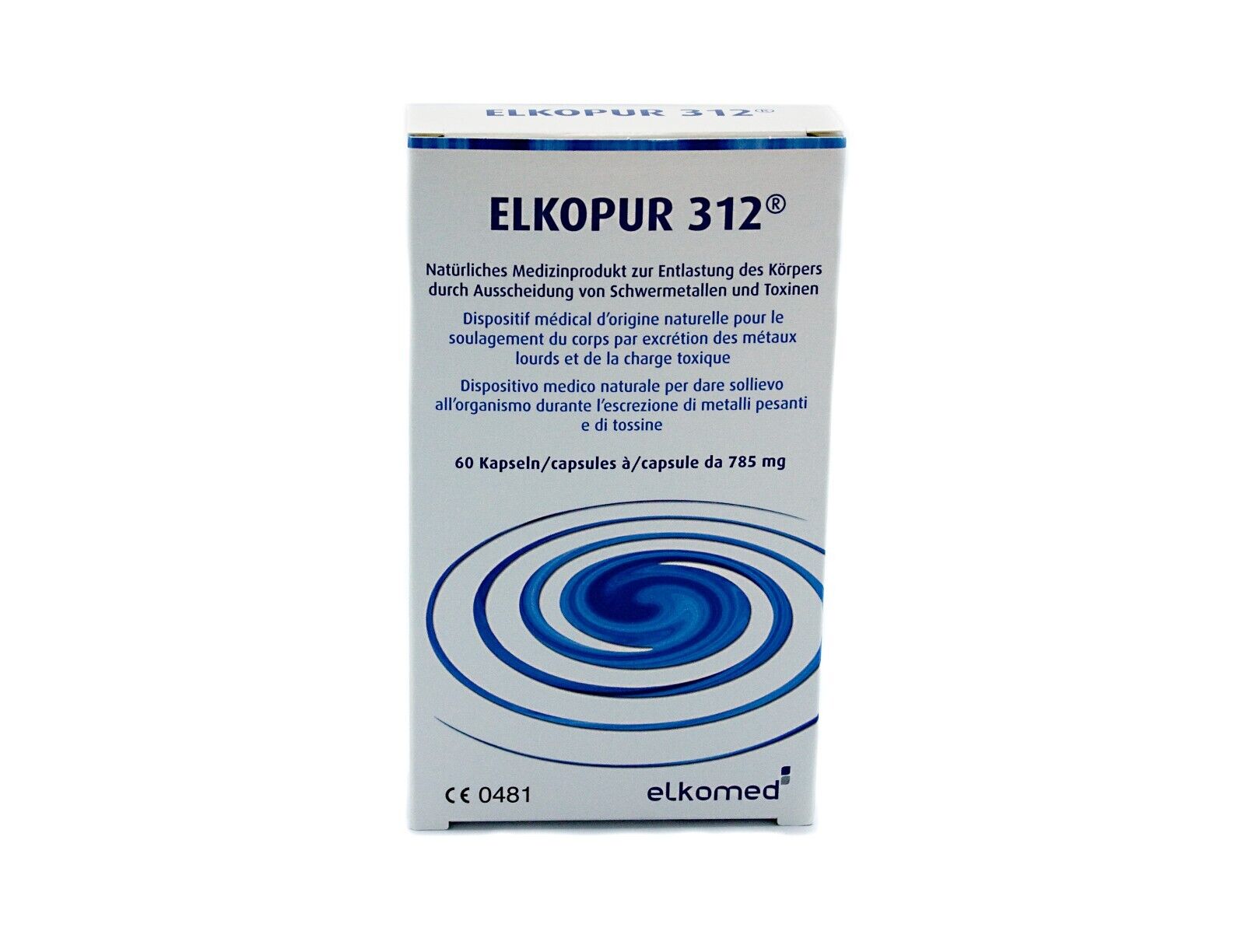 Elkopur312 Zeolite pura attivata 60 capsule da 785 mg.