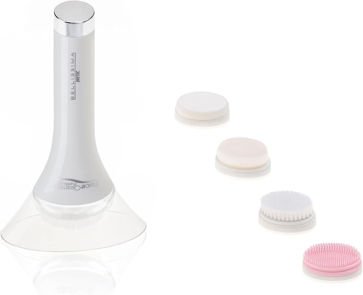 Imetec Bellissima Face Cleansing Pure&Light Spazzola per Pulizia Viso 4 Testine