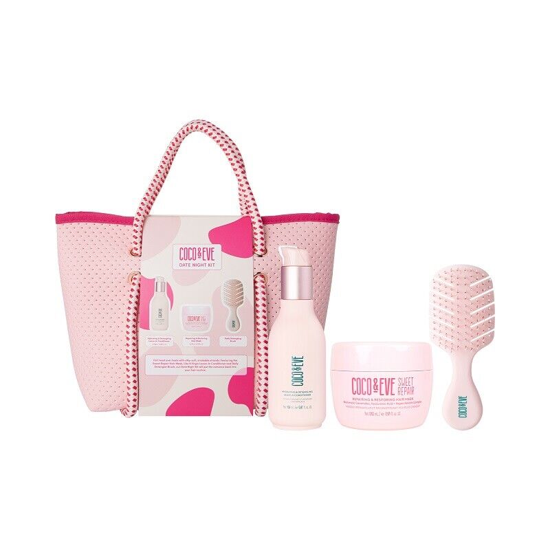 COCO & EVE Set Date Night Mask 212ml + leave In Condi 150ml +  Daily brush