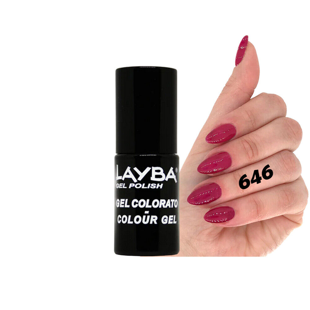 Layla Layba Smalto Gel Polish Uv Per Unghie Semipermanente Heart Of Red 646