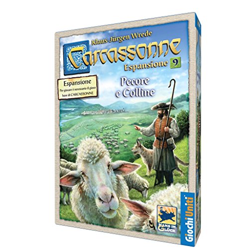 Giochi Uniti - Carcassonne Pecore E Colline, Espansione 9 Per Carcassonne, Gioco Da Tavolo, Edizione Italiana, Gu235