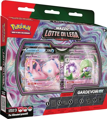 Pokémon Mazzo Lotte Di Lega Gardevoir-Ex Del Gcc (Mazzo Pronto Per Giocare Da 60 Carte Con Gardevoir-Ex E Mew-Ex), Edizione In Italiano