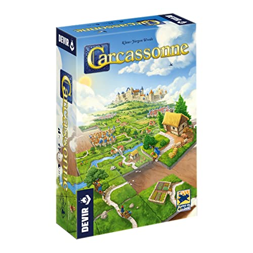 Devir- Bgcarco Carcassonne Juego De Mesa Edición Castellano, Multicolore, Pvc Ø 140 Cm, 100607