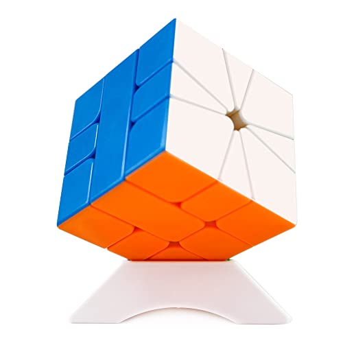Ojin Yuxin Little Magic Sq1 M Cube Square-1 M Sq 1 La Versione Migliorata M Cube Smoothly Fast Twsit Puzzle Cubo Con Un Cubo Treppiede (Senza Adesivo)