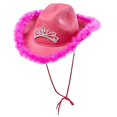 Widmann - Cappello Da Cowboy Con Diadema E Orpelli, Western, Indiano, Texano, Ranger, Jga