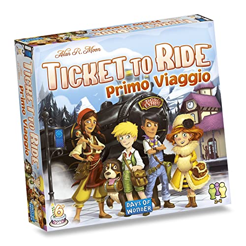 Asmodee - Ticket To Ride: Primo Viaggio, Gioco Da Tavolo Per Tutta La Famiglia, 2-4 Giocatori, 6+ Anni, Edizione In Italiano