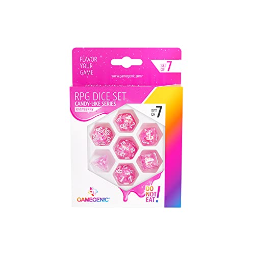 Gamegenic, Candy-Like Series – Rasberry – Rpg Dice Set