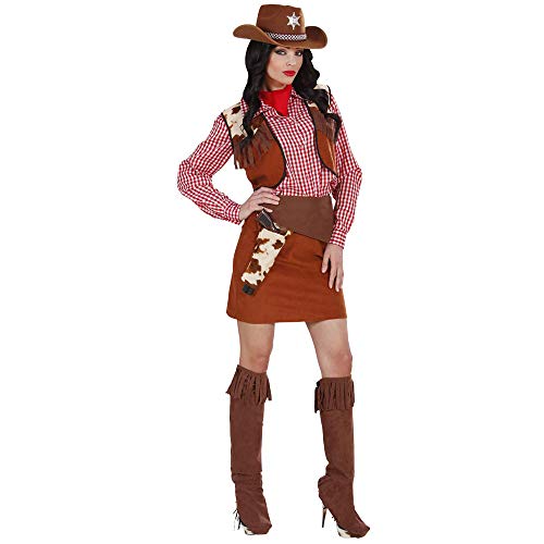 "Cowgirl" (Shirt, Vest, Skirt, Belt With Holster, Boot Covers, Bandana) - (S)