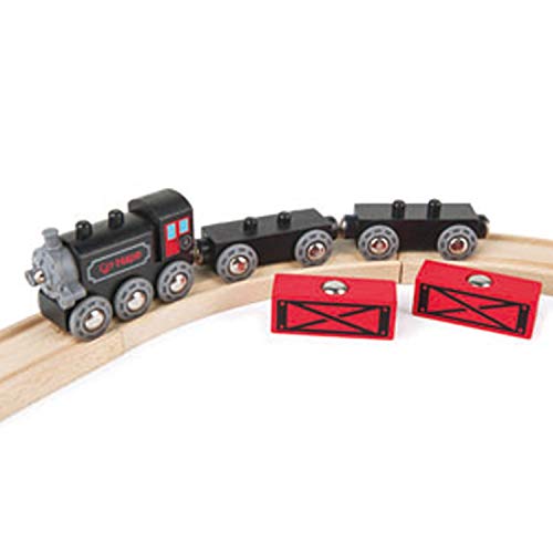 Hape E3717 Steam-Era Freight Railway - Wooden Train Track Accessories