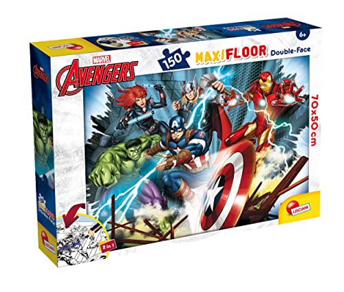 Lisciani Giochi Marvel Puzzle Df Maxi Floor 150 Avengers, Colore Bianco, 100392