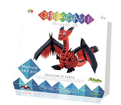 Creativamente- Creagami Drago Gioco Di Creativita Origami Modulari, Multicolore, One Size, 723