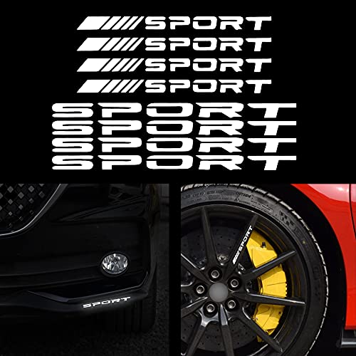 Tomall 8 Adesivo Per Auto Riflettente Cerchi Performance Sport Logo Decal Per Auto Camion Paraurti Porta Maniglia Finestra Moto Laptop Decorazione Imp