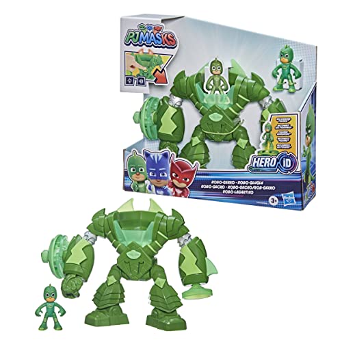 Hasbro Pj Masks - Super Pigiamini, Geco Robot, Giocattolo Per Età Prescolare Con Luci E Suoni, Per Bambini Dai 3 Anni In Su