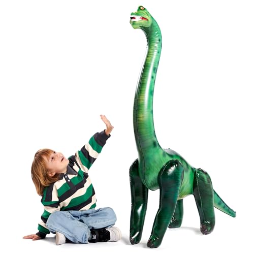 Joyin Giocattolo Gonfiabile Del Dinosauro Del Brachiosauro Di 129 Cm Per Le Decorazioni Della Festa Della Piscina, Regalo Della Festa Di Compleanno, R