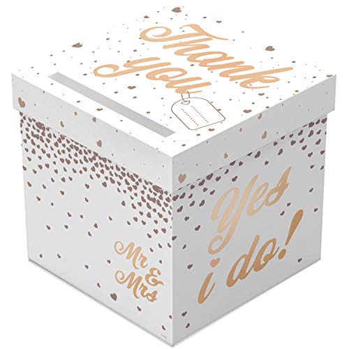 Folat-Wedding Rose Gold Box Matrimonio In Oro Rosa Cassetta Delle Lettere, 21424