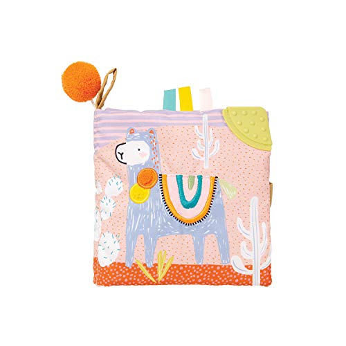 Manhattan Toy Lama Libro Di Attività Morbido, Multicolore, Small, 218430