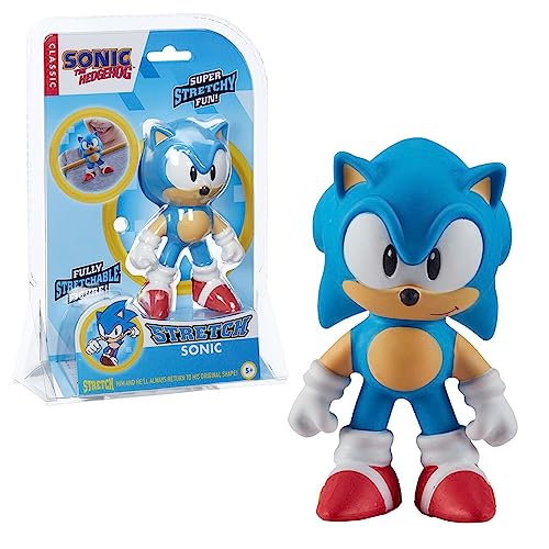 Stretch - Mini Sonic Line, Pupazzo Elastico Che Si Allunga, Di Piccole Dimensioni, Riccio Blu Classico Videogiochi, Si Piega, Torce E Ritorna Alla Sua