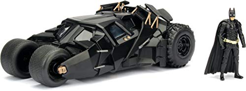 Modello Tumbler Batmobile Batman The Dark Knight 19Cm Scala 1/24 Con Figura Originale Jada Toys