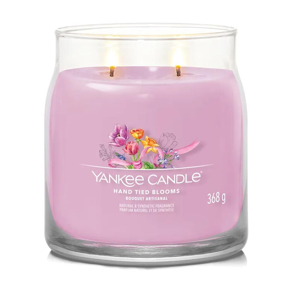 Yankee Candle Hand Tied Blooms - Candela Profumata Signature Media, 368g