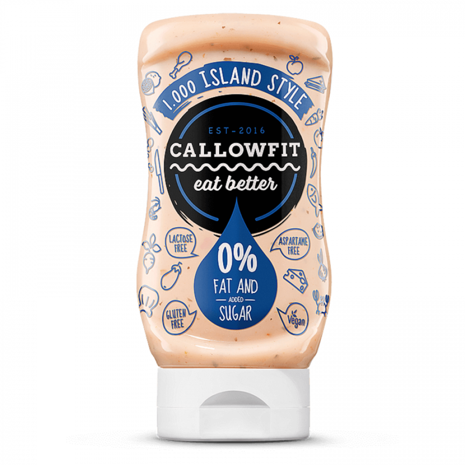 Callowfit Eat Better 1000 Island Style 300 Salsa Salata zero grassi e Zuccheri
